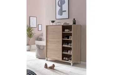 Skoskåp Wohnling melaminbelagd MDF, skjutdörrar, för 20 par Sonoma - Sonoma - Förvaring - Skåp - Förvaringsskåp