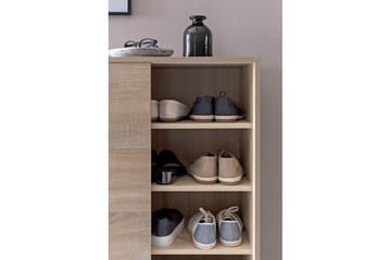 Skoskåp Wohnling melaminbelagd MDF, skjutdörrar, för 20 par Sonoma - Sonoma - Förvaring - Skåp - Förvaringsskåp