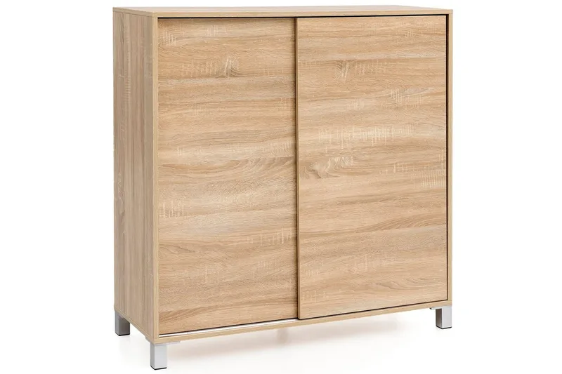 Skoskåp Wohnling melaminbelagd MDF, skjutdörrar, för 20 par Sonoma - Sonoma - Förvaring - Skåp - Förvaringsskåp