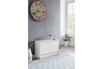 Skoskåp Wohnling SPLIT med fällbara fack, foliebelagd spånskiva Vit - Vit - Förvaring - Skåp - Förvaringsskåp