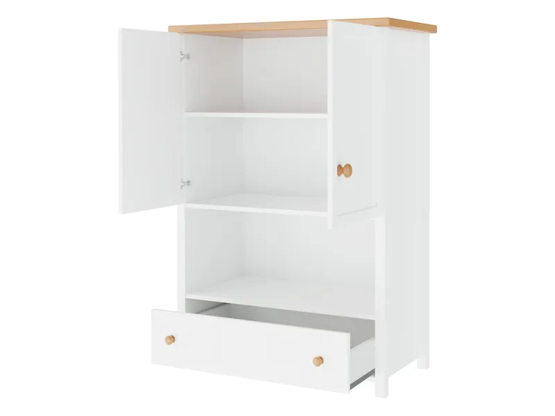 Storys Förvaringsskåp 85x132 cm - Beige, ek - Förvaring - Skåp - Förvaringsskåp
