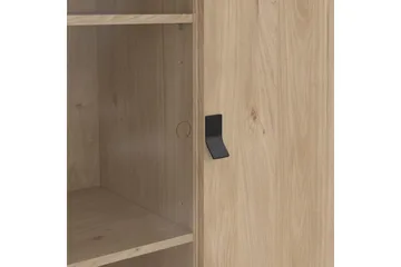 Tadami Vitrinskåp 102x162 cm - Natur - Förvaring - Skåp - Vitrinskåp