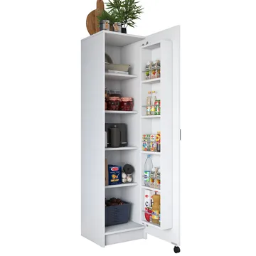 Tavren Multifunktionsskåp 45x180x42 cm - Vit - Förvaring - Skåp - Förvaringsskåp