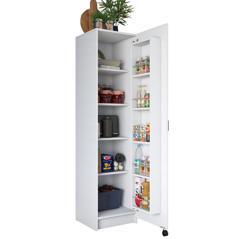Tavren Multifunktionsskåp 45x180x42 cm - Vit - Förvaring - Skåp - Förvaringsskåp