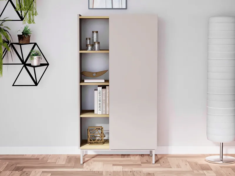 Tavrin Highboard 140 cm - Beige - Förvaring - Skåp - Förvaringsskåp