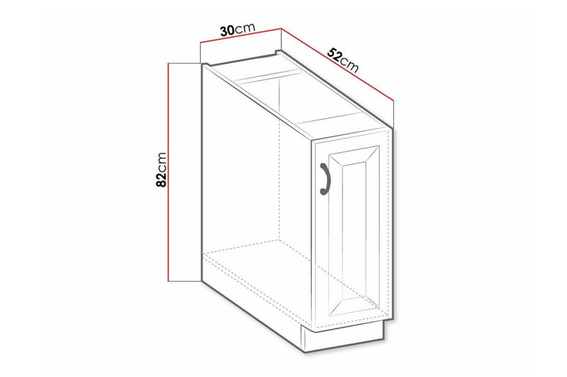 Templemore Köksskåp 30 cm - Förvaring - Skåp - Förvaringsskåp