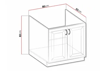 Templemore Köksskåp 80 cm - Förvaring - Skåp - Förvaringsskåp
