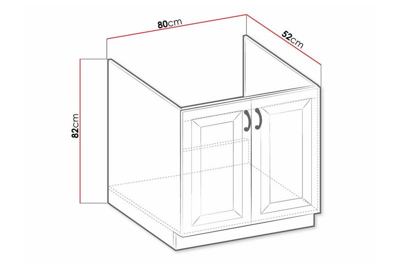 Templemore Köksskåp 80 cm - Förvaring - Skåp - Förvaringsskåp