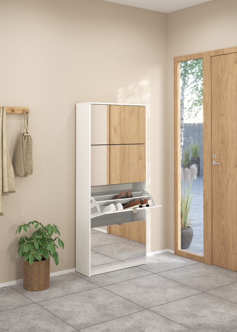 Tenor Skoskåp 4 fack 70x24x162 cm - Förvaring - Skåp - Förvaringsskåp