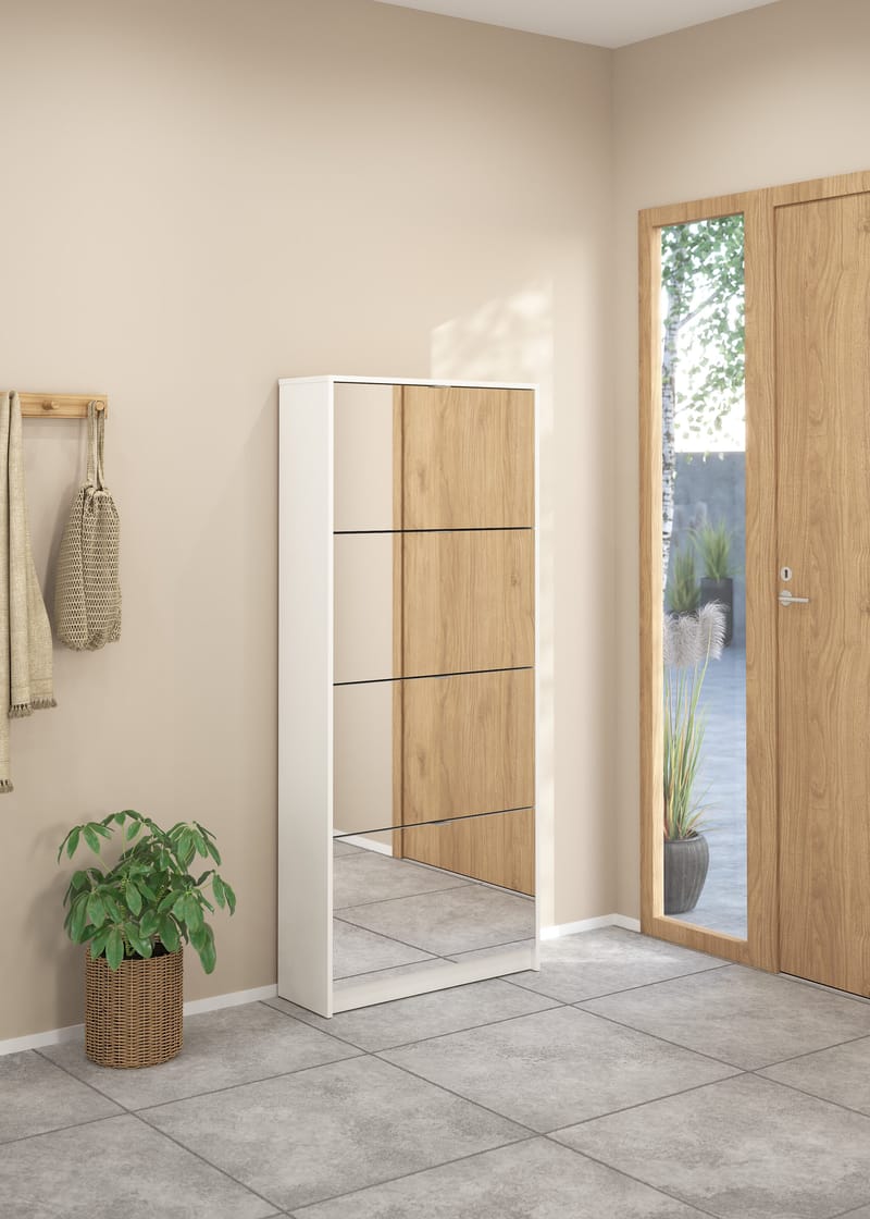 Tenor Skoskåp 4 fack 70x24x162 cm - Förvaring - Skåp - Förvaringsskåp