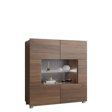 Tessan Vitrinskåp 100x107 cm - brun - Förvaring - Skåp - Vitrinskåp