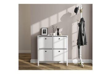 Torval Skoskåp 101 cm - Natur/Vit - Förvaring - Skåp - Förvaringsskåp