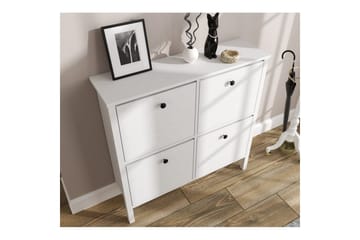 Torval Skoskåp 101 cm - Natur/Vit - Förvaring - Skåp - Förvaringsskåp