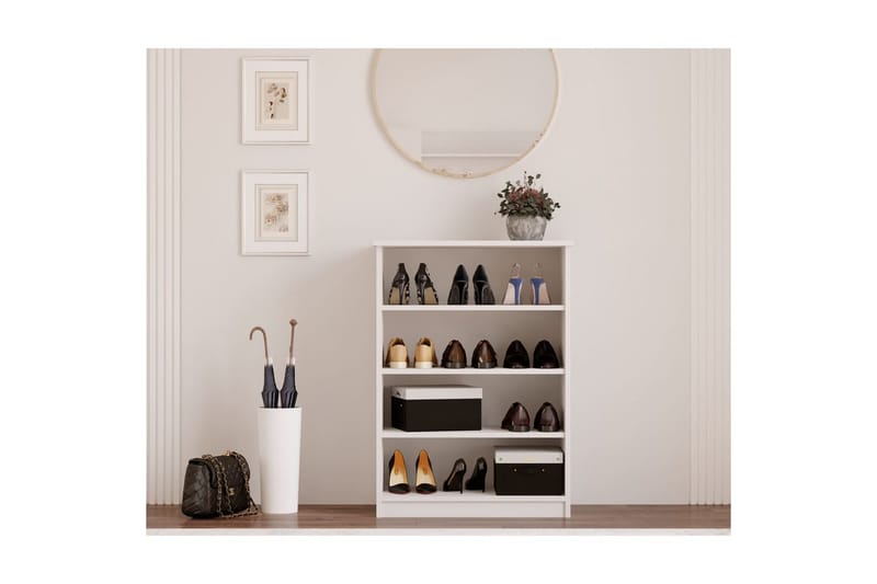 Torvenor Skoskåp 70 cm - Matt Vit - Förvaring - Skåp - Förvaringsskåp