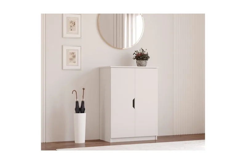 Torvenor Skoskåp 70 cm - Matt Vit - Förvaring - Skåp - Förvaringsskåp