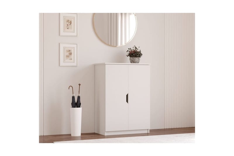 Torvenor Skoskåp 70 cm - Matt Vit - Förvaring - Skåp - Förvaringsskåp
