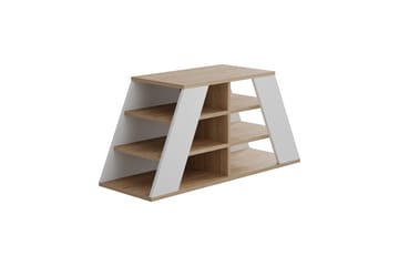 Toya Skoskåp 105,5 cm - Ek/Vit - Förvaring - Skåp - Förvaringsskåp