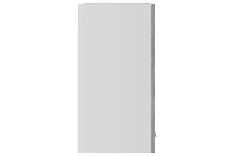Väggskåp med glasdörrar betonggrå 60x31x60 cm spånskiva - Betonggrå - Förvaringsskåp