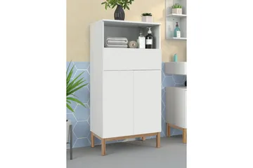 Väggskåp Mirza Vit - Vit - Förvaring - Badrumsförvaring - Badrumsskåp