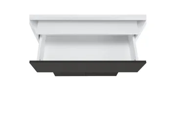 Väggskåp Mirza Vit/Antracit - Vit/Antracit - Förvaring - Badrumsförvaring - Badrumsskåp