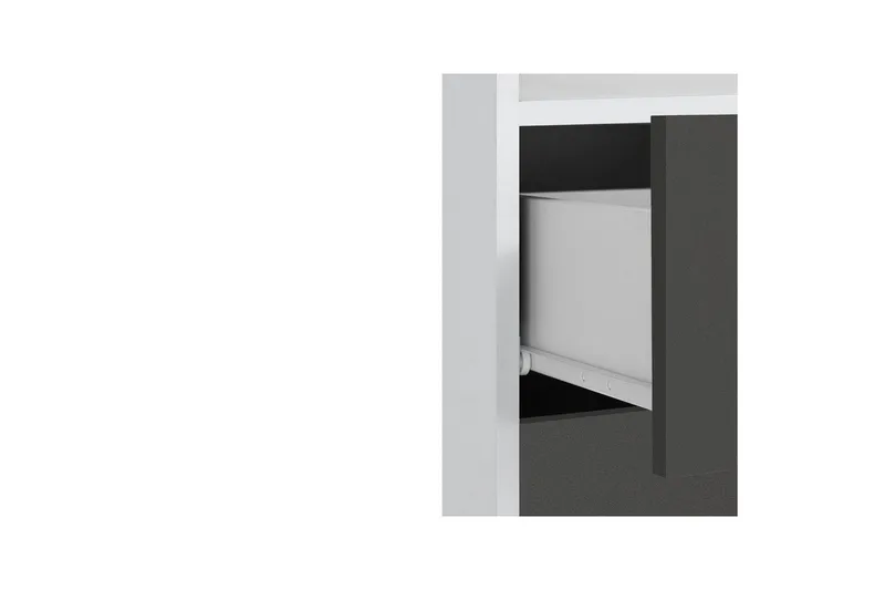 Väggskåp Mirza Vit/Antracit - Vit/Antracit - Förvaring - Badrumsförvaring - Badrumsskåp