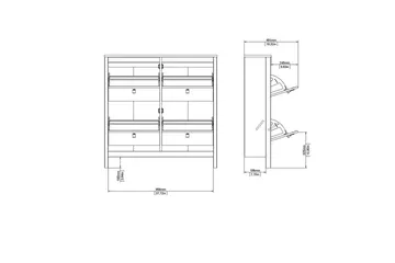 Vallvidera Skoskåp 102,6 cm - Svart - Förvaring - Skåp - Förvaringsskåp