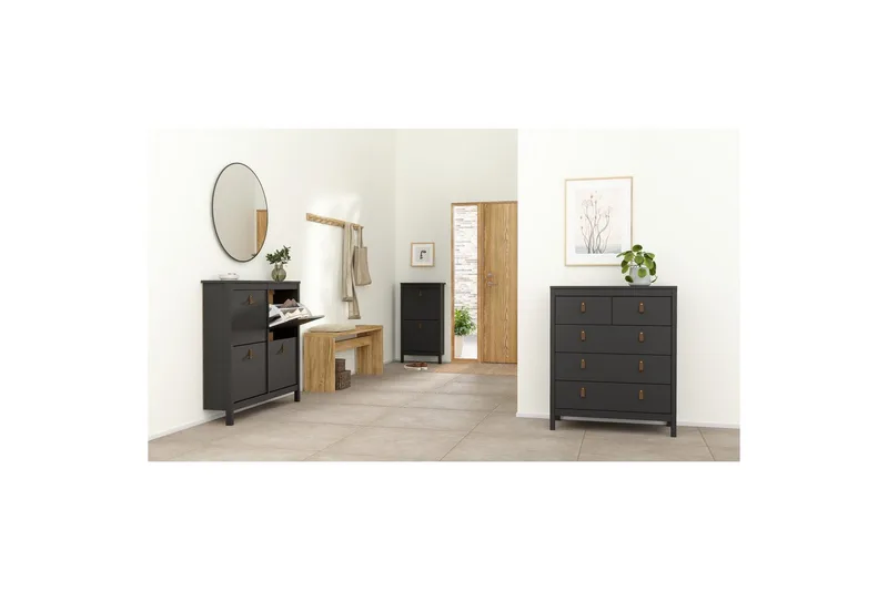 Vallvidera Skoskåp 102,6 cm - Svart - Förvaring - Skåp - Förvaringsskåp