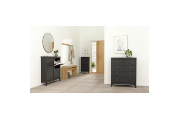 Vallvidera Skoskåp 102,6 cm - Svart - Förvaring - Skåp - Förvaringsskåp