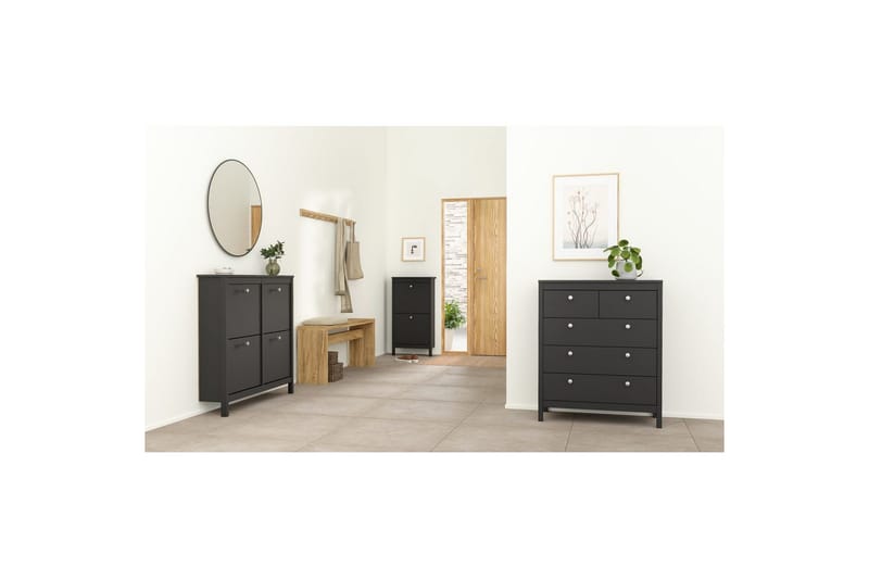 Vallvidera Skoskåp 102,6 cm - Svart - Förvaring - Skåp - Förvaringsskåp