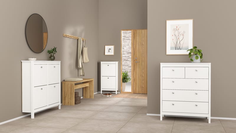 Vallvidera Skoskåp med 4 fack 103x25x103 cm - Förvaring - Skåp - Förvaringsskåp