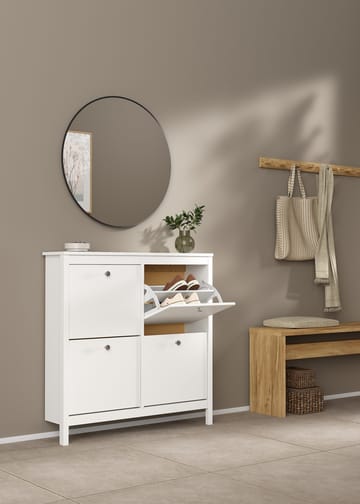 Vallvidera Skoskåp med 4 fack 103x25x103 cm - Förvaring - Skåp - Förvaringsskåp