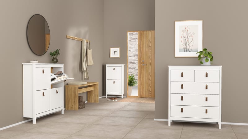 Vallvidera Skoskåp med 4 fack 103x25x103 cm - Förvaring - Skåp - Förvaringsskåp