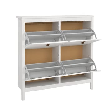 Vallvidera Skoskåp med 4 fack 103x25x103 cm - Förvaring - Skåp - Förvaringsskåp