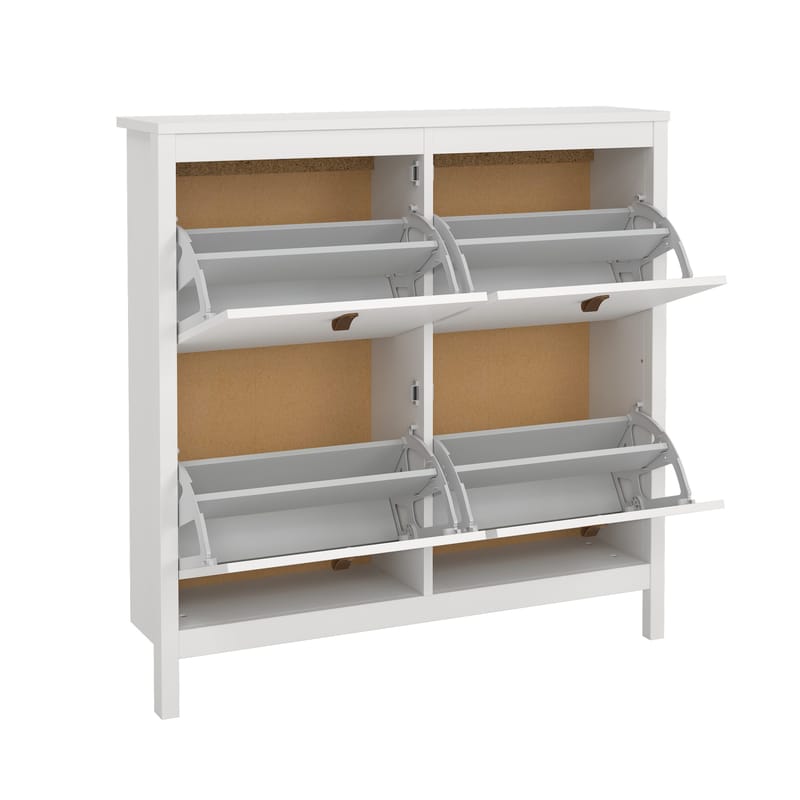 Vallvidera Skoskåp med 4 fack 103x25x103 cm - Förvaring - Skåp - Förvaringsskåp