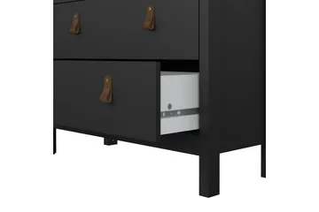 Vallvidera Vitrinskåp 78,05x199 cm - Svart - Förvaring - Skåp - Vitrinskåp