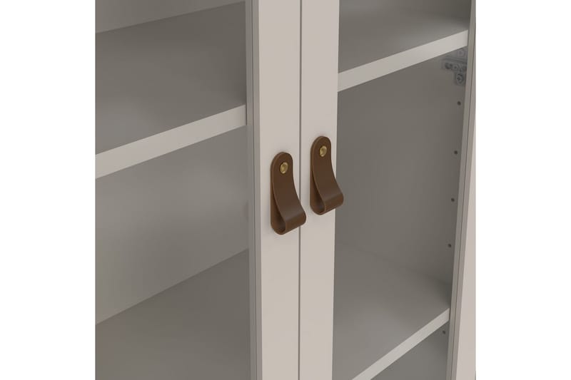 Vallvidera Vitrinskåp 78x199 cm - Beige - Förvaring - Skåp - Vitrinskåp