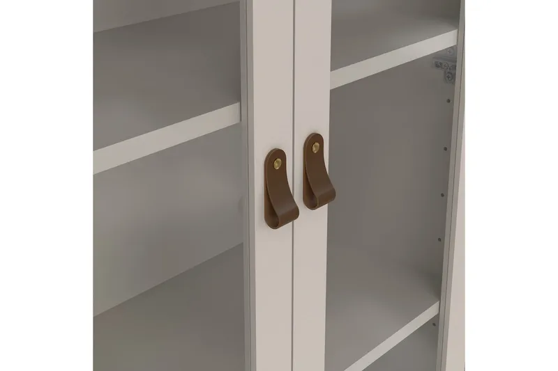 Vallvidera Vitrinskåp 78x199 cm - Beige - Förvaring - Skåp - Vitrinskåp