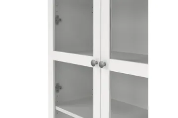 Valnorin Vitrinskåp 89x203 cm - Vit - Förvaring - Skåp - Vitrinskåp