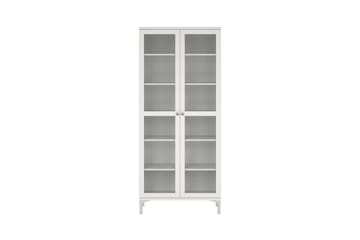 Valnorin Vitrinskåp 89x203 cm - Vit - Förvaring - Skåp - Vitrinskåp