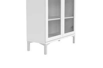 Valnorin Vitrinskåp 89x203 cm - Vit - Förvaring - Skåp - Vitrinskåp