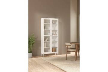 Valnorin Vitrinskåp 89x203 cm - Vit - Förvaring - Skåp - Vitrinskåp