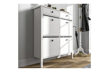 Veylin Skoskåp 101 cm - Natur/Vit - Förvaring - Skåp - Förvaringsskåp