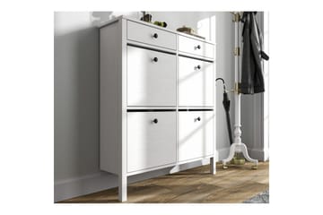 Veylin Skoskåp 101 cm - Natur/Vit - Förvaring - Skåp - Förvaringsskåp