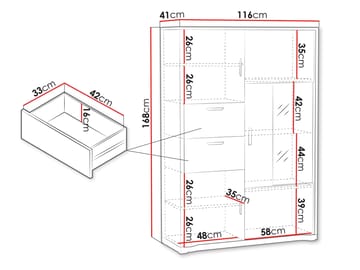 Veyricus Vitrinskåp 168 cm - Förvaring - Skåp - Vitrinskåp