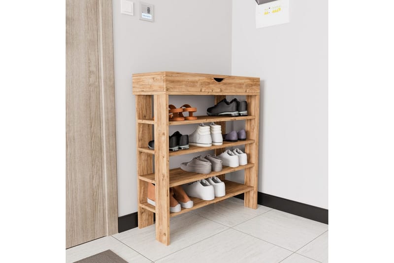 Viraa Skoskåp 80 cm - Natural - Förvaring - Skåp - Förvaringsskåp