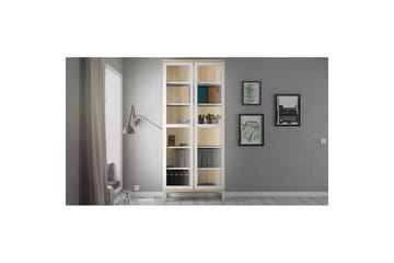 Virender Vitrinskåp 88,7x202,8 cm - Vit - Förvaring - Skåp - Vitrinskåp