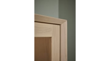 Vitrin Norvik 2 Dörrar/Låda - Vitpigmenterad - Förvaring - Skåp - Vitrinskåp