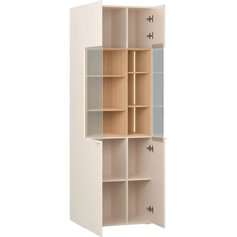 Vitrinskåp 4 You Fresh Wide - Sandbeige - Förvaring - Skåp - Vitrinskåp