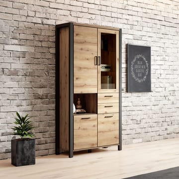 Vitrinskåp Aktiv 4 dörrar med 2 lådor - Förvaring - Skåp - Vitrinskåp