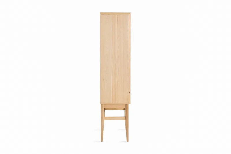 Birino Vitrinskåp 40 cm djup 95 cm bred 170 cm hög Ljust Trä Ek - Beige - Förvaring - Skåp - Vitrinskåp